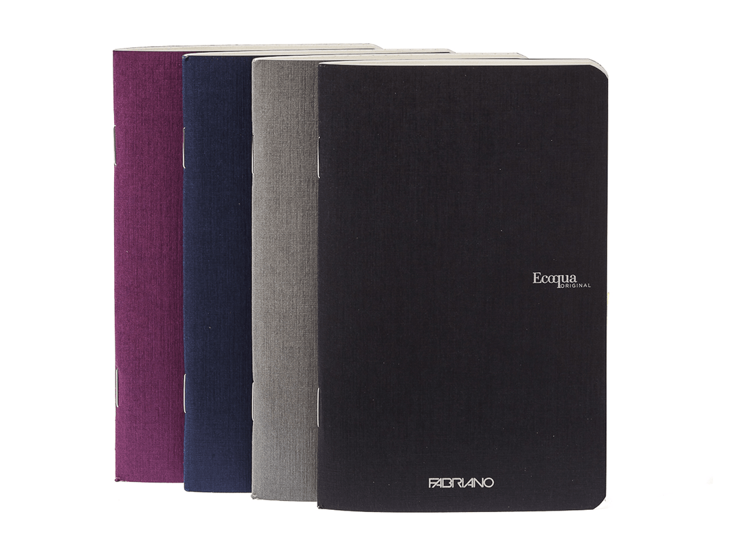 Fabriano EcoQua Original Note Book – Stapled A5 Dark Blue, Dots