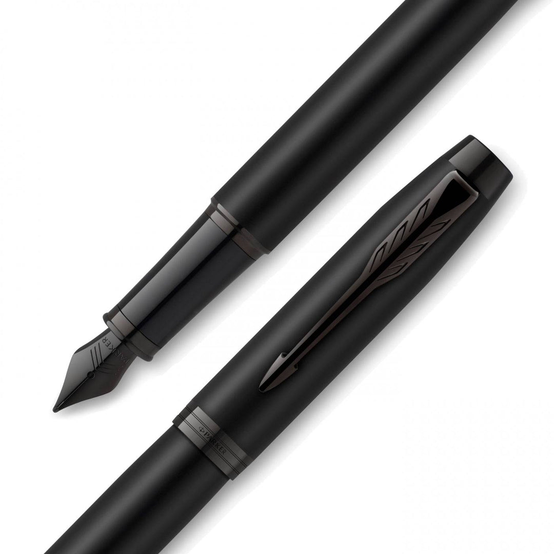 Parker IM Achromatic Fountain Pen Matte Black Applebee Pens