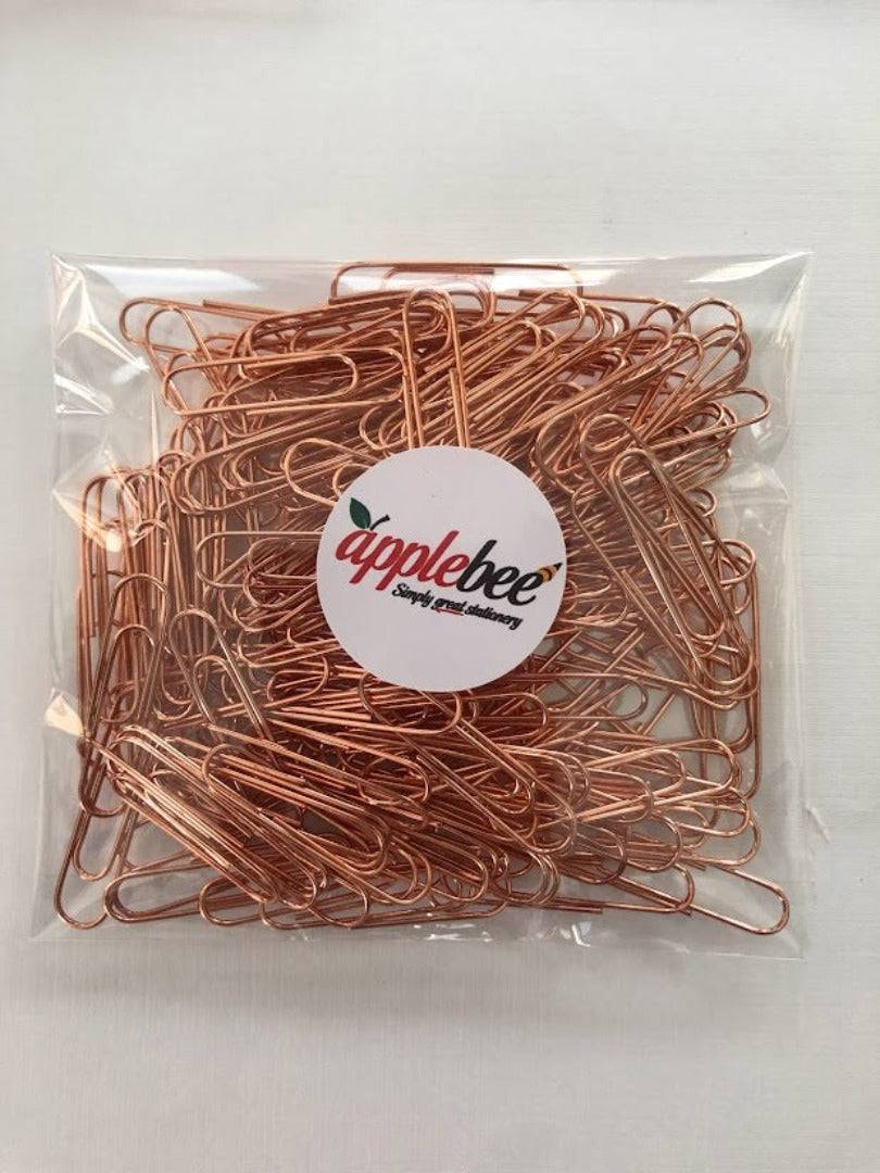 Rose Gold Paper Clips - 33mm