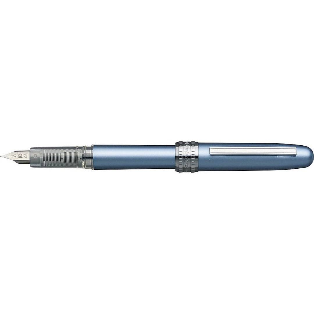 Platinum Plaisir Fountain Pen Frosty Blue F