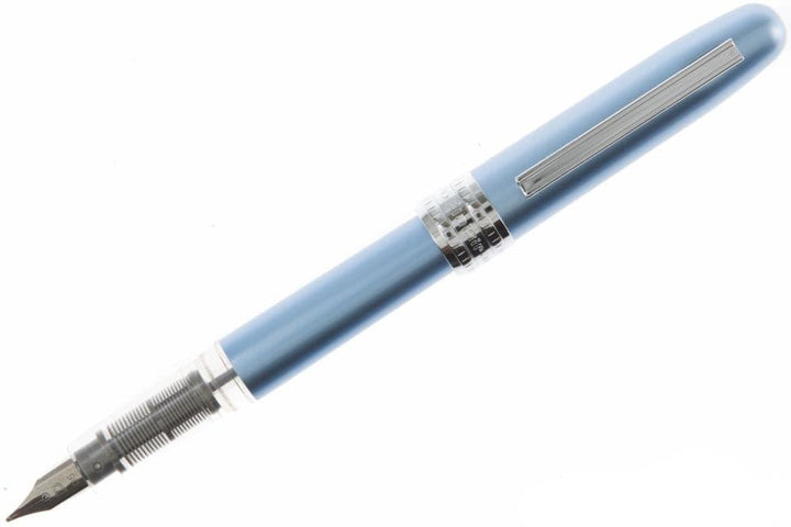 Platinum Plaisir Fountain Pen Frosty Blue F