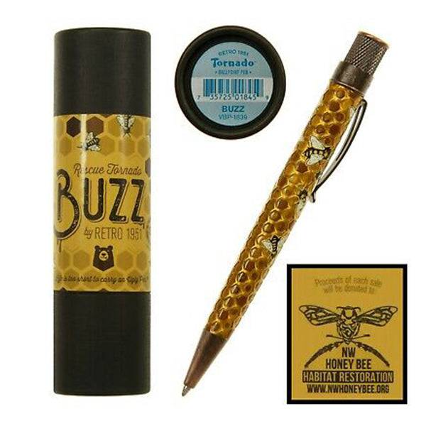 Retro 51 Tornado Buzz Honey Bee Rescue Ballpoint Pen