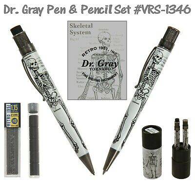 Retro 51 Tornado MetalSmith Pen & Pencil Set Dr Gray