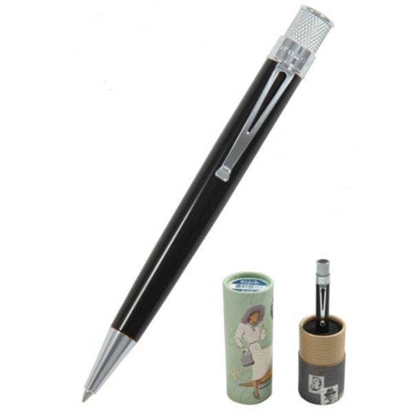 Retro 51 Tornado Classic Lacquer Rollerball Pen Black