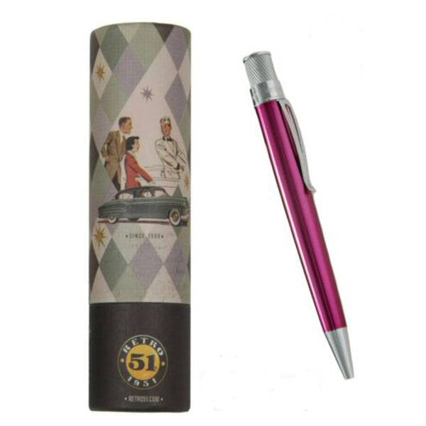 Retro 51 Tornado Classic Lacquer Rollerball Pen Pink
