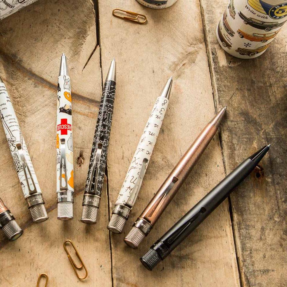 Retro 51 Tornado Classic Lacquer Rollerball Pen Stealth Matte Black
