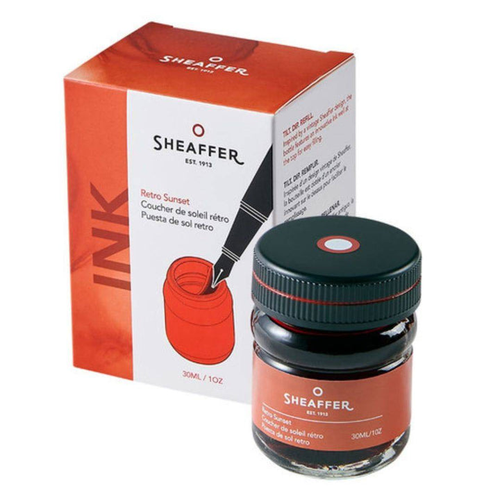 Sheaffer Fountain Pen Ink Bottle Retro Sunset Orange