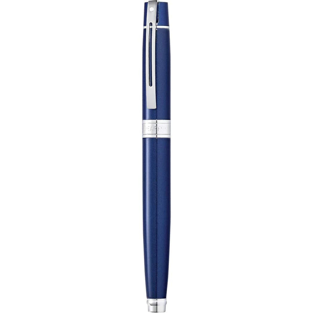 Sheaffer 300 Glossy Blue Chrome Trim Fountain Pen