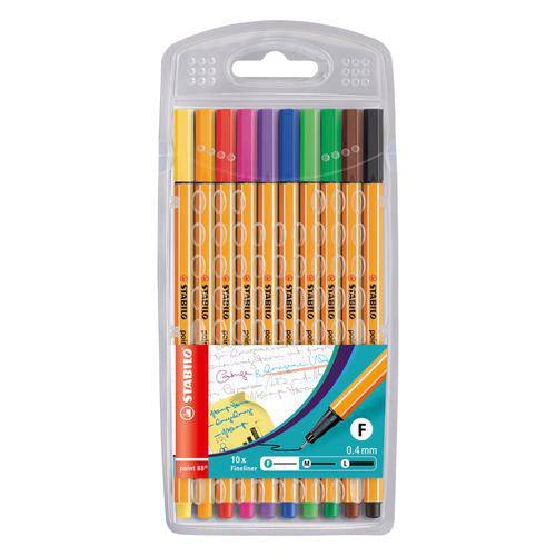Stabilo Point 88 Fineliners Pack of 10
