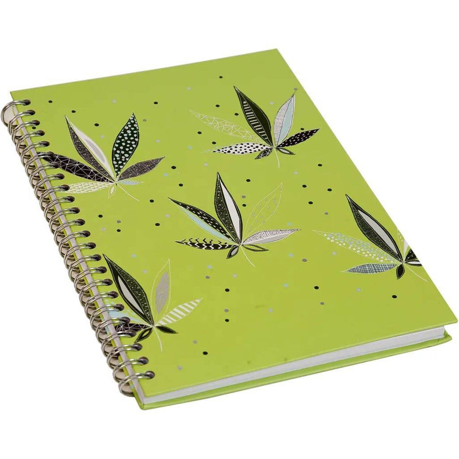Turnowsky Spiralbound A5 Hardcover Notebook Green Leaves