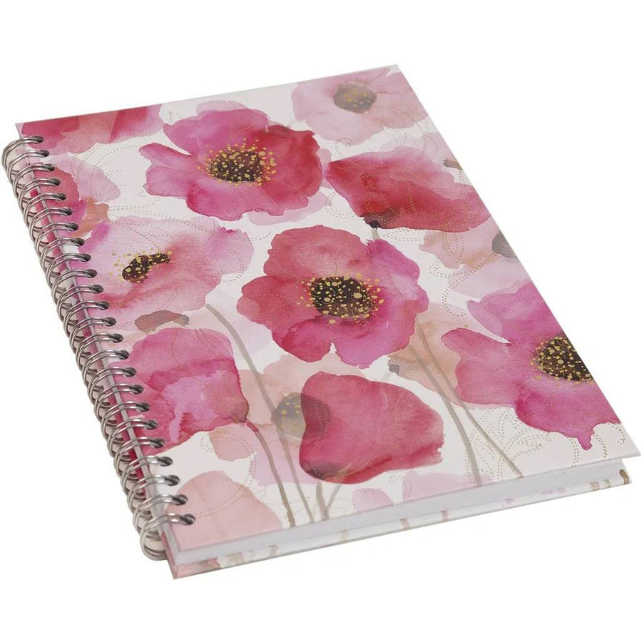 Turnowsky Spiralbound A5 Hardcover Notebook Poppies